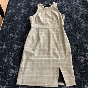 Banana Republic Plaid Racerback Sheath Dress